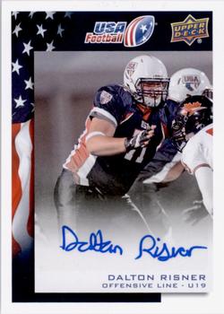 2014 Upper Deck USA Football - Autograph #10 Dalton Risner Front
