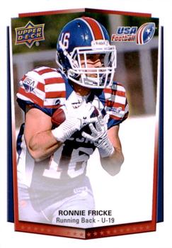 2015 Upper Deck USA Football #10 Ronnie Fricke Front