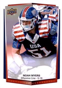 2015 Upper Deck USA Football #33 Noah Myers Front