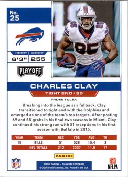 2016 Panini Playoff #25 Charles Clay Back