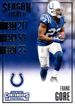2016 Panini Contenders #93 Frank Gore Front