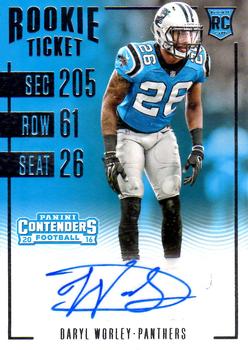 2016 Panini Contenders #217 Daryl Worley Front