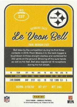 2016 Donruss - Press Proofs Gold #237 Le'Veon Bell Back