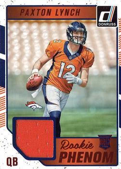2016 Donruss - Rookie Phenom Jersey Relics Red Foil #13 Paxton Lynch Front
