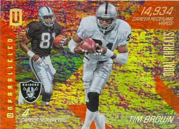 2016 Panini Unparalleled - Dual Threats Orange #DT-9 Tim Brown Front
