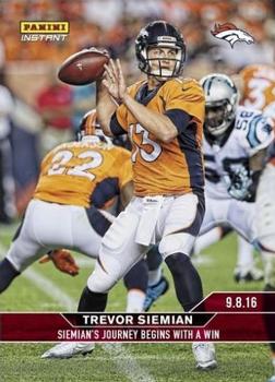 2016 Panini Instant #8 Trevor Siemian Front