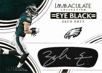 2016 Panini Immaculate Collection - Immaculate Eye Black Autographs #ZE Zach Ertz Front