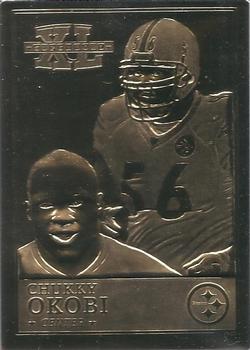 2006 The Danbury Mint Super Bowl XL Champion 22Kt Gold #NNO Chukky Okobi Front