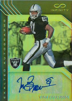 2016 Panini Infinity - Exalted Autographs #EA-TB Tim Brown Front