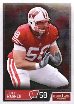 2012 Wisconsin Badgers Program Cards #NNO Ricky Wagner Front