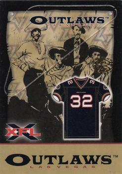2001 ArtBox XFL Tabletop #33 Las Vegas Outlaws Front