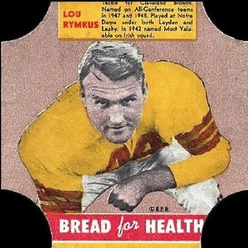 1950 Fischer's Bread for Health #NNO Lou Rymkus Front