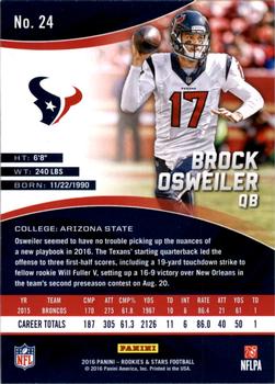 2016 Panini Rookies & Stars #24 Brock Osweiler Back