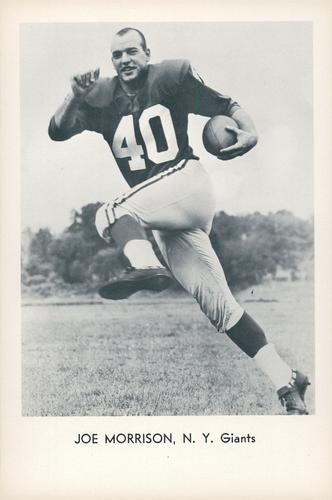 1963 Sports Service New York Giants #NNO Joe Morrison Front
