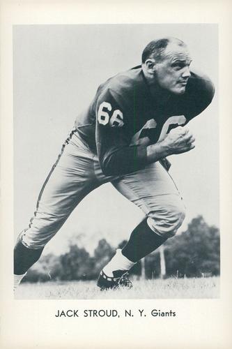 1963 Sports Service New York Giants #NNO Jack Stroud Front