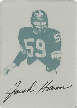 2016 Panini Limited - Limited Monikers Printing Plates Cyan #8 Jack Ham Front