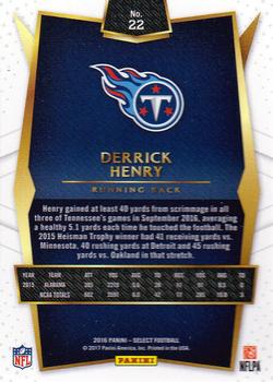 2016 Panini Select #22 Derrick Henry Back