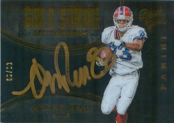 2016 Panini Black Gold - Gold Strike AUtographs #GS-AR Andre Reed Front