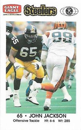 1991 Pittsburgh Steelers Kiwanis Giant Eagle Police #NNO John Jackson Front
