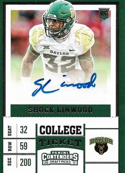 2017 Panini Contenders Draft Picks #227 Shock Linwood Front