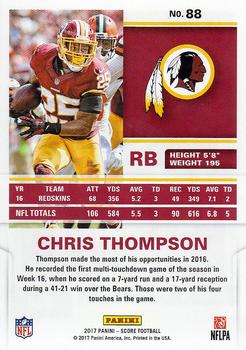 2017 Score #88 Chris Thompson Back
