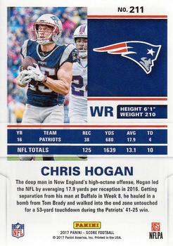 2017 Score #211 Chris Hogan Back