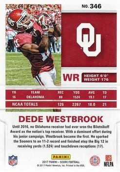 2017 Score #346 Dede Westbrook Back
