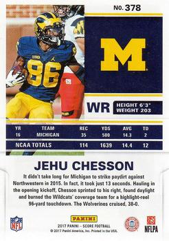 2017 Score #378 Jehu Chesson Back