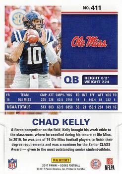 2017 Score #411 Chad Kelly Back