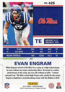 2017 Score #425 Evan Engram Back