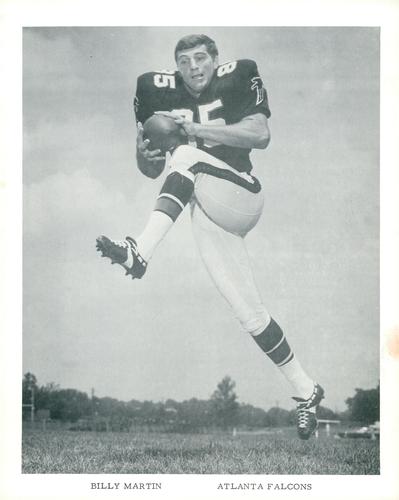 1967 Atlanta Falcons Picture Pack #NNO Billy Martin Front