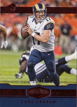 2016 Panini Plates & Patches - Red #52 Case Keenum Front