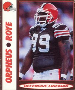 2000 Advance Auto Parts Cleveland Browns #NNO Orpheus Roye Front