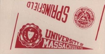 1961 Nu-Cards Football Stars - College Pennants #NNO Massachusetts / Springfield Front
