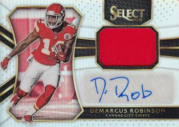 2016 Panini Select - Rookie Autographed Materials Prizm #RM-DR Demarcus Robinson Front