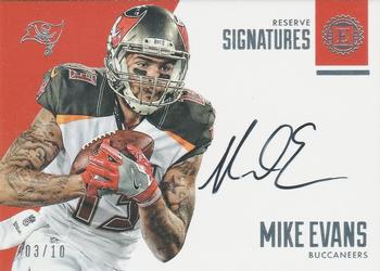 2016 Panini Encased - Reserve Signatures Silver #RS-MEV Mike Evans Front