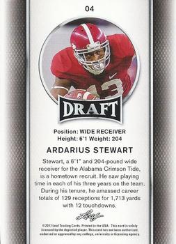 2017 Leaf Draft #04 ArDarius Stewart Back