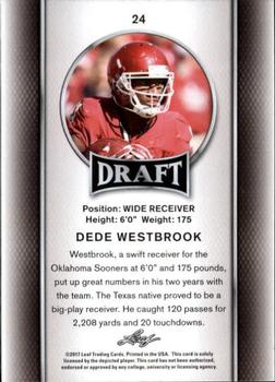 2017 Leaf Draft - Gold #24 Dede Westbrook Back