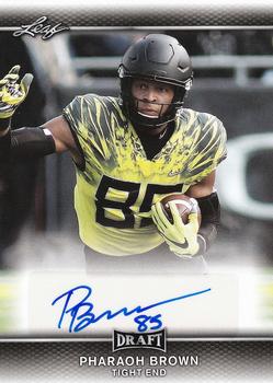 2017 Leaf Draft - Autographs #A-PB1 Pharaoh Brown Front