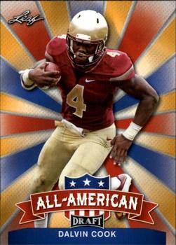 2017 Leaf Draft - All-American Gold #AA-07 Dalvin Cook Front
