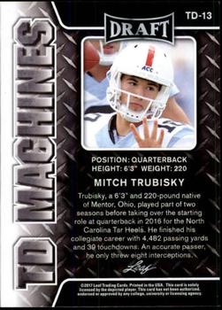 2017 Leaf Draft - TD Machines Gold #TD-13 Mitch Trubisky Back