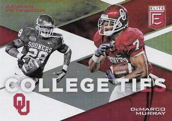 2017 Panini Elite Draft Picks - College Ties Holo #17 DeMarco Murray / Adrian Peterson Front