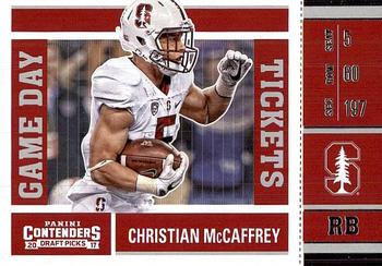 2017 Panini Contenders Draft Picks - Game Day Tickets #7 Christian McCaffrey Front