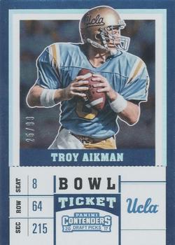 2017 Panini Contenders Draft Picks - Bowl Ticket #99 Troy Aikman Front