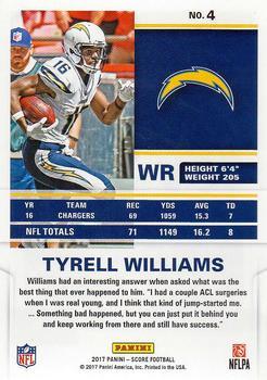 2017 Score - Red Zone #4 Tyrell Williams Back