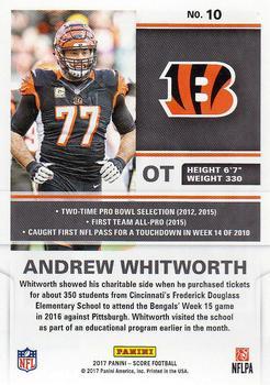 2017 Score - Red Zone #10 Andrew Whitworth Back