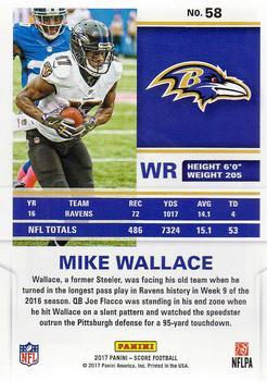 2017 Score - Red Zone #58 Mike Wallace Back