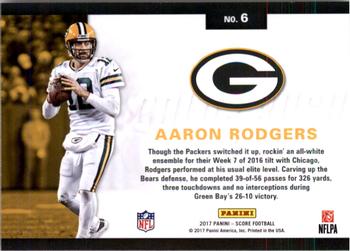 2017 Score - Color Rush #6 Aaron Rodgers Back