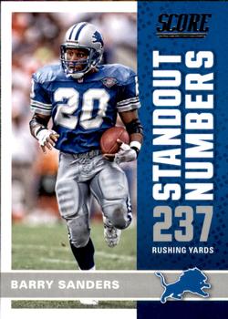 2017 Score - Standout Numbers #6 Barry Sanders Front
