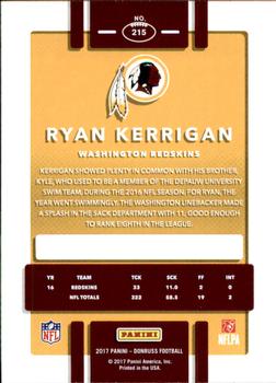 2017 Donruss #215 Ryan Kerrigan Back